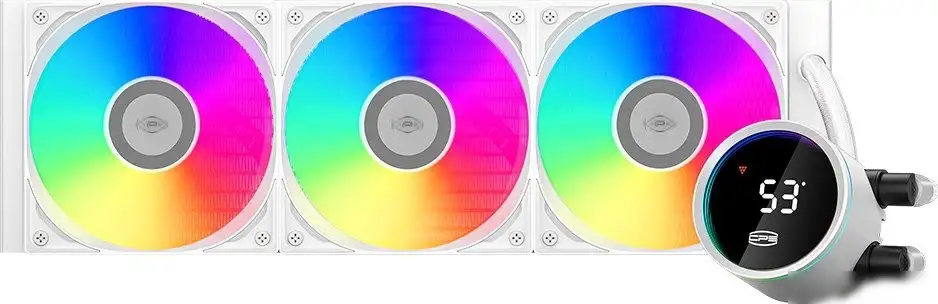 Система жидкостного охлаждения для процессора PCCooler DA360 Pro ARGB Digital (белый) – фото товара