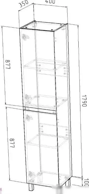 Grossman Шкаф-пенал для ванной Меркадо-40 304083 – фото товара