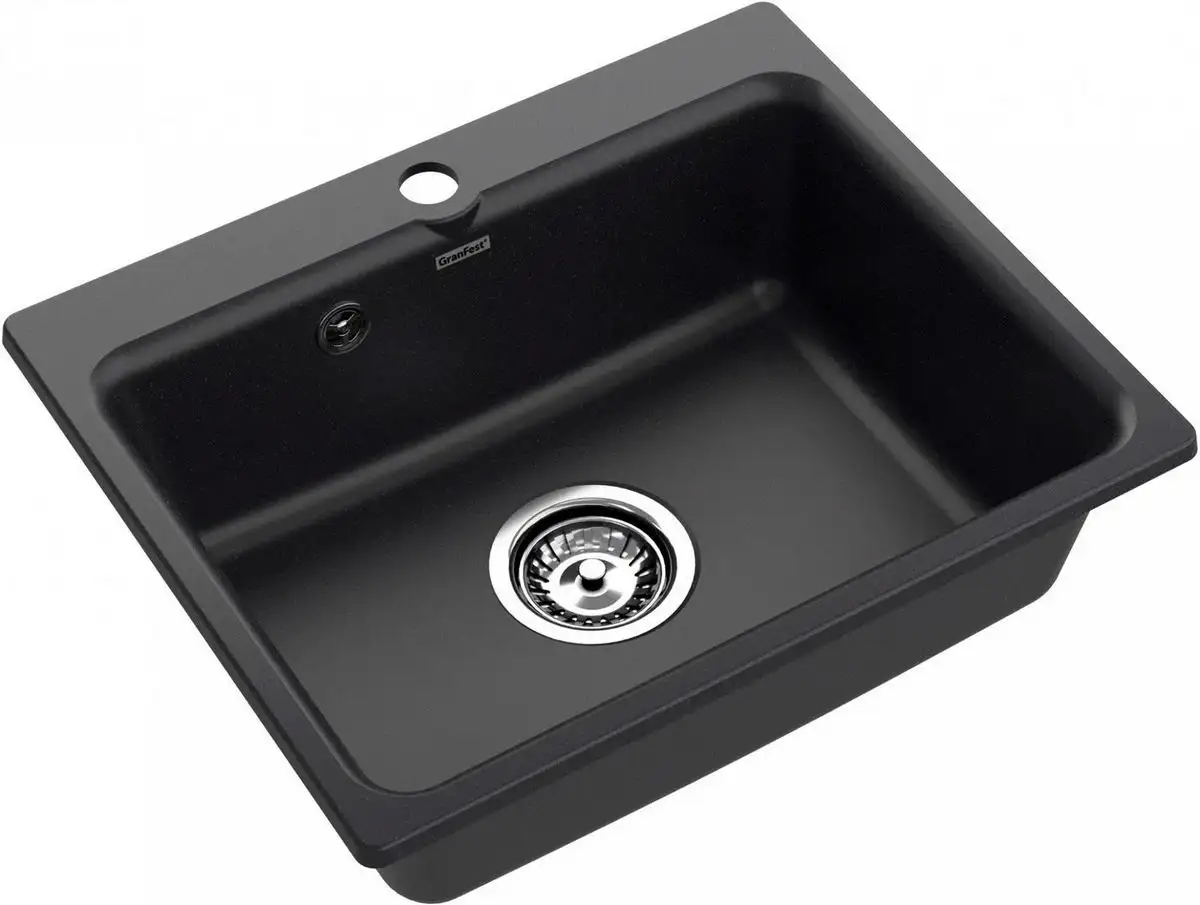 Кухонная мойка GranFest Smart 520 (черный) - фото товара