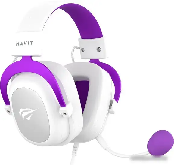 Наушники Havit Gamenote H2002d (белый/фиолетовый) – фото товара