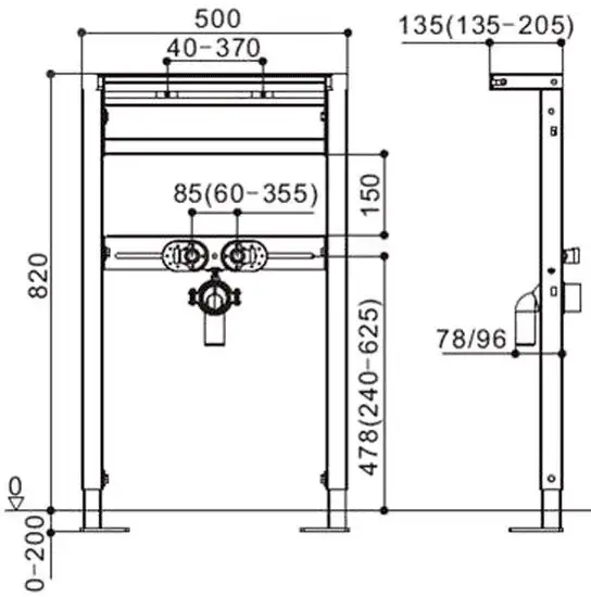 Инсталляция для раковины WeltWasser Amberg 500 RA - фото товара