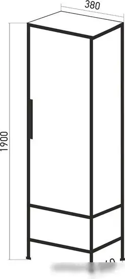 Mixline Шкаф-пенал Бруклин 38 543583 – фото товара