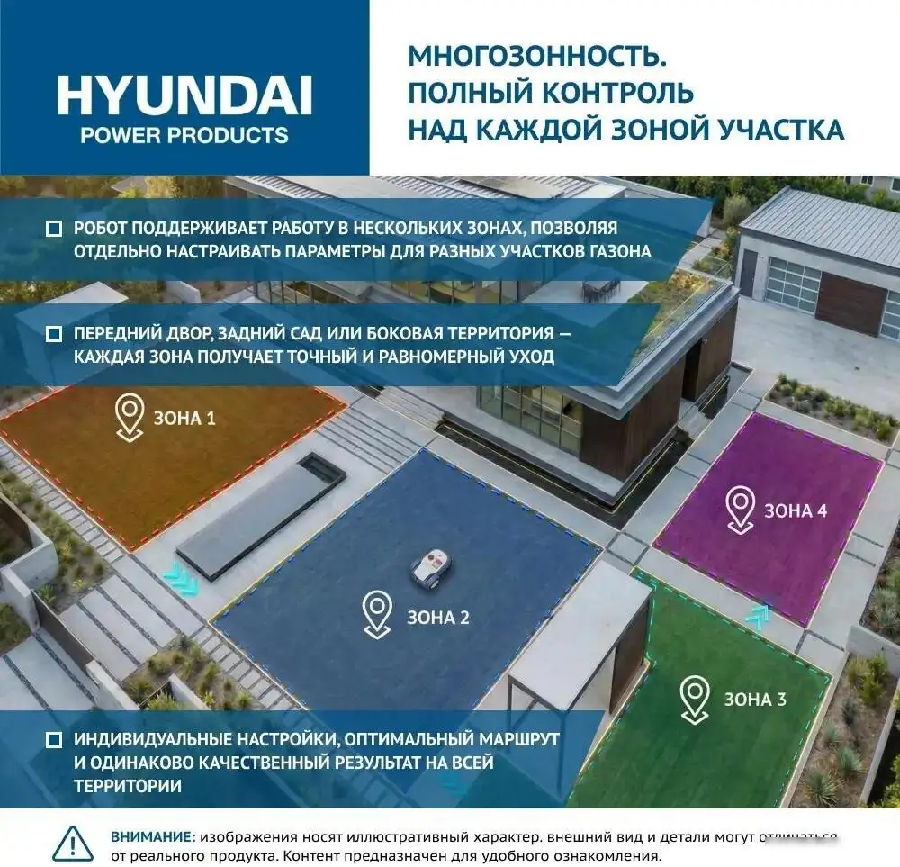 Газонокосилка-робот Hyundai L-Cortex-7 – фото товара