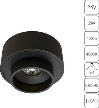 Подсветка для мебели Arte Lamp Presto A6183PL-1BK – изображение в каталоге