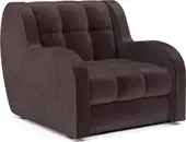 Кресло-кровать Мебель-АРС Барон НПБ (бархат, шоколадный Star Velvet 60 Coffee) – изображение в каталоге