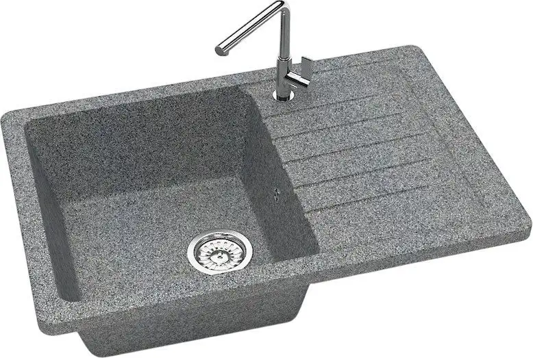 Кухонная мойка MARRBAXX Карельский камень модель 16/Q8 F016Q008 (серый/темно-серый) - фото товара