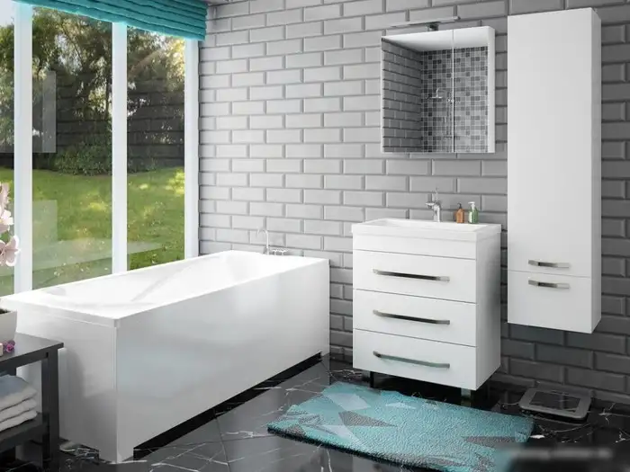 Эстет Шкаф-пенал Monaco R 40x34x157 ФР-00002156 – фото товара