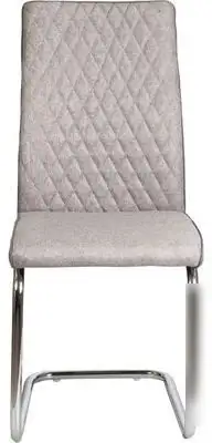 Стул AksHome Ronald (бежевая ткань Seattle-001/хром)