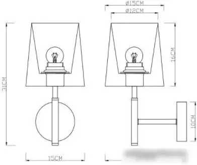 Бра Arte Lamp Rodos A2589AP-1SS – фото товара