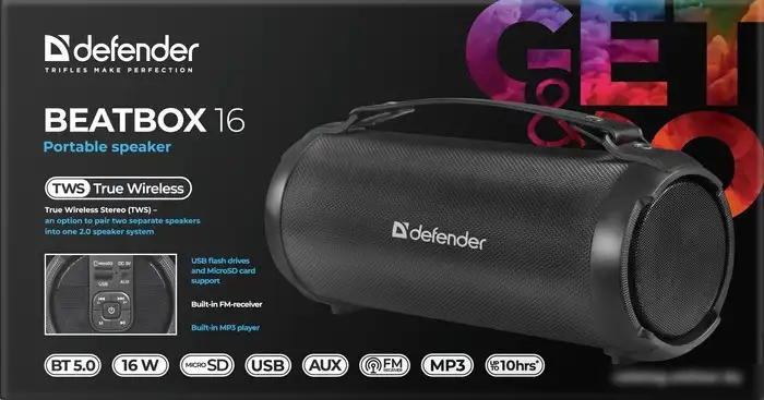 Беспроводная колонка Defender Beatbox 16 – фото товара