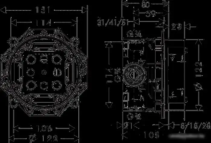 Скрытый механизм Hansgrohe iBox universal 01800180 - фото товара
