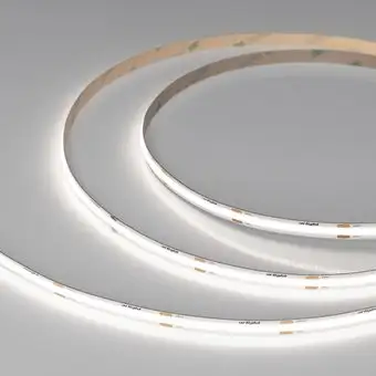 Светодиодная лента COB Arlight 8W/m 480LED/m CSPSMD холодный белый 5M COB-X480-8mm 24V White6000 039057 – изображение в каталоге