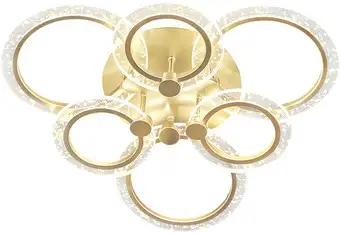 Припотолочная люстра Escada Enigma 10225/6 LED*97W BL Gold – изображение в каталоге