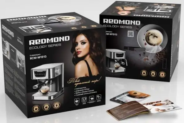 Рожковая помповая кофеварка Redmond RCM-M1513 - фото товара