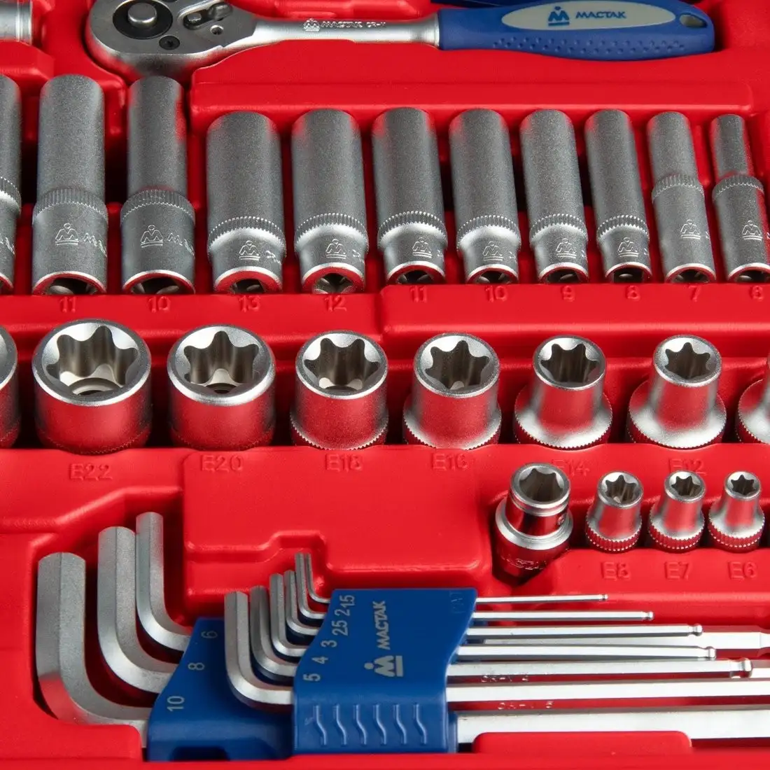 Универсальный набор инструментов Мастак 01-192C (192 предмета) – фото товара