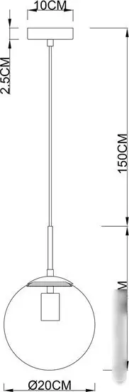 Подвесная люстра Arte Lamp Volare A1563SP-1PB – фото товара