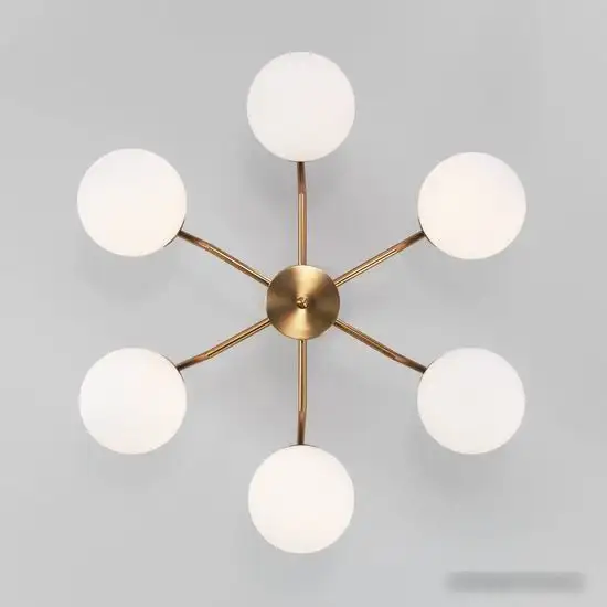 Люстра средней высоты Евросвет 70154/6 (латунь) – фото товара