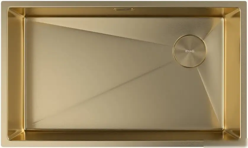 Кухонная мойка ZorG Zerox 74 U / IF Side SF PVD Gold - фото товара