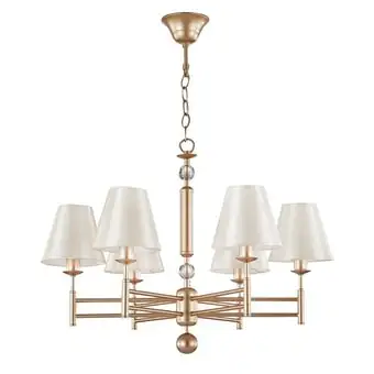 Подвесная люстра Crystal Lux Flavio SP6 Gold – изображение в каталоге