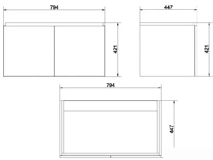 Cersanit Тумба под умывальник Colour 80 SP-SZ-COL-CM/COL/80 – фото товара