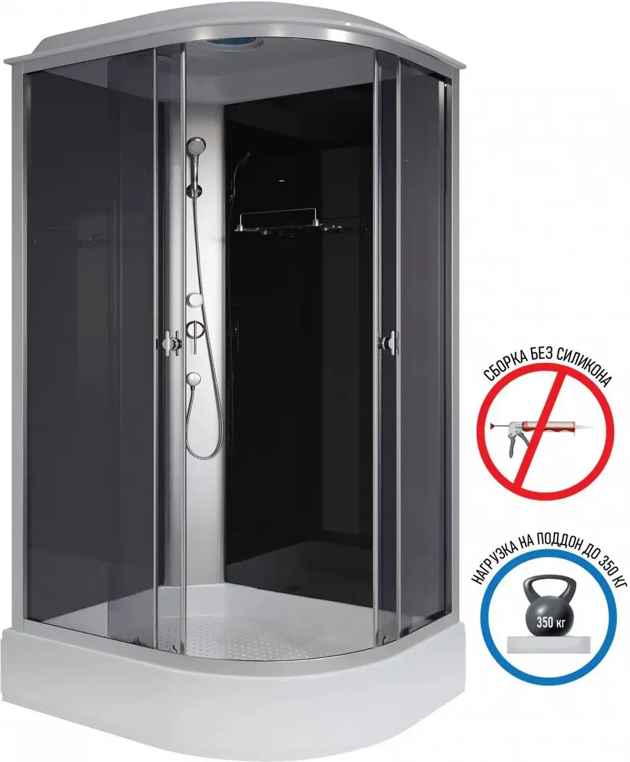 Душевая кабина Niagara Eco E120/80/26L/TN 120x80x215 - фото товара