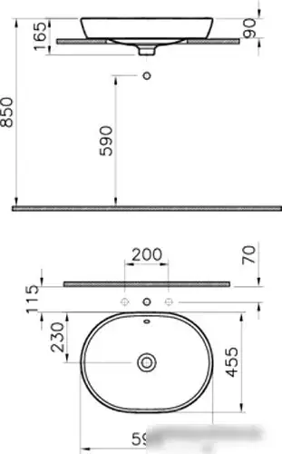 Умывальник Vitra Metropole 5942B003-0012 - фото товара
