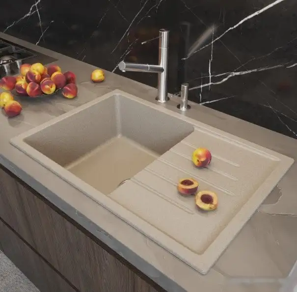 Кухонная мойка Mixline ML-GM19 551985 (бежевый) - фото товара