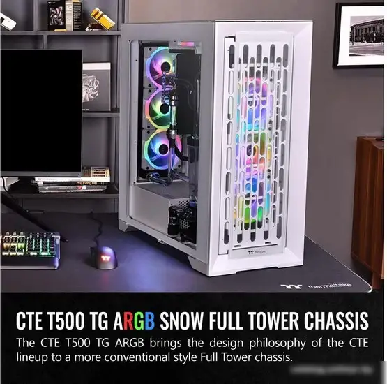 Корпус Thermaltake CTE T500 TG ARGB Snow CA-1X8-00F6WN-01 – фото товара