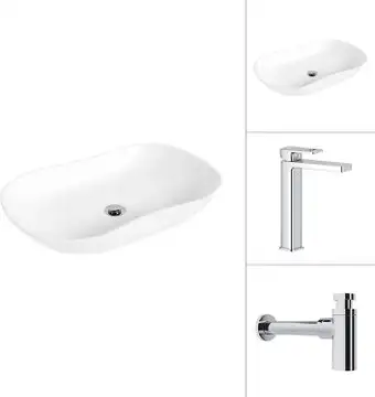 Умывальник Lauter 21570 + Cascade 21СК0655C с сифоном 21635CH (хром) - изображение в каталоге