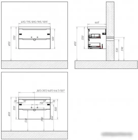 BelBagno Тумба под умывальник Etna-900-2C-SO-BL-P (bianco lucido) – фото товара