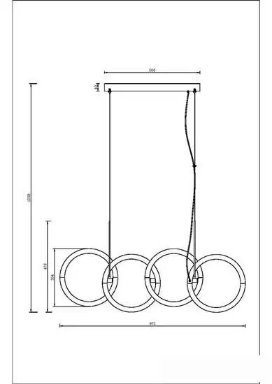 Подвесная люстра Maytoni Node MOD165PL-L40B3K – фото товара