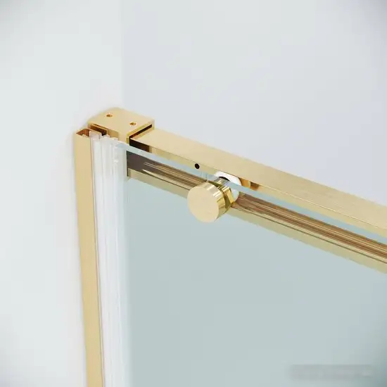 Душевая дверь Grossman Galaxy 100.K33.01.130.32.00 130x195 (золото сатин/стекло прозрачное) - фото товара