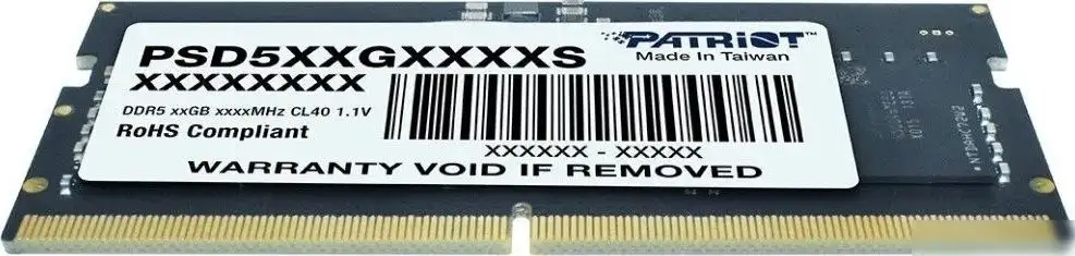 Оперативная память Patriot Signature Line 32ГБ DDR5 SODIMM 5600 МГц PSD532G56002S – фото товара