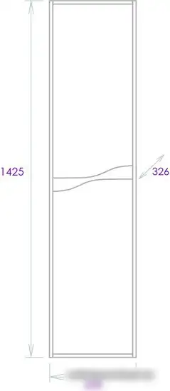 Onika Шкаф-пенал Брендон 35.10 403565 – фото товара