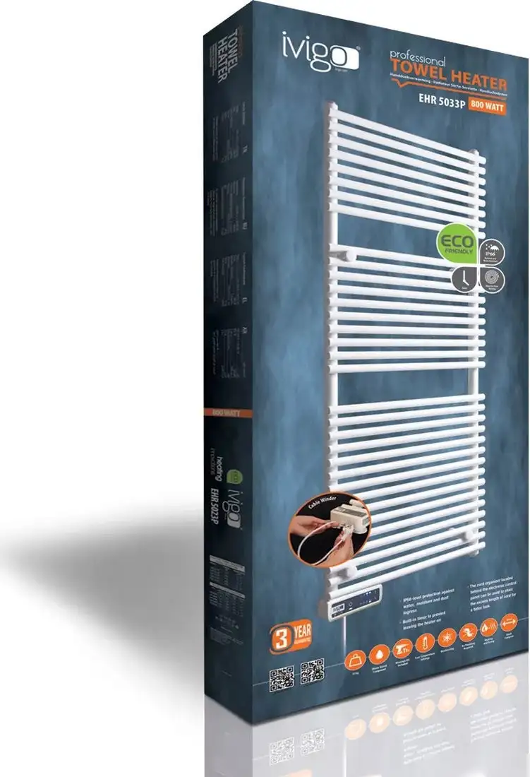 Полотенцесушитель iVigo EHR 5033 PRO 800Вт 92323305120102 (белый) - фото товара