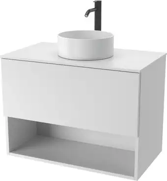 ЗОВ Тумба под умывальник Кито-2 70 2K70LW0MWMC-KP13W (белый матовый) – изображение в каталоге