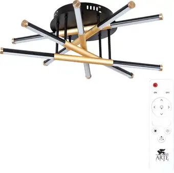 Припотолочная люстра Arte Lamp Fernando A2199PL-5BK – изображение в каталоге