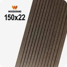 Террасная доска (декинг) из ДПК Woodgrand 150x22x4000, Венге