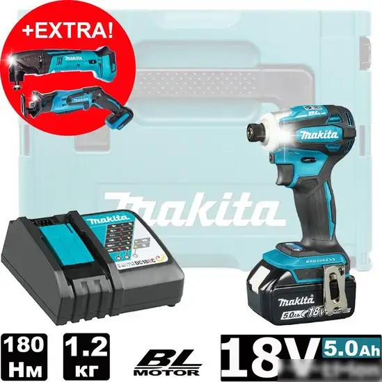 Винтоверт Makita DTD172RT1J (с 1-м АКБ, кейс) – фото товара