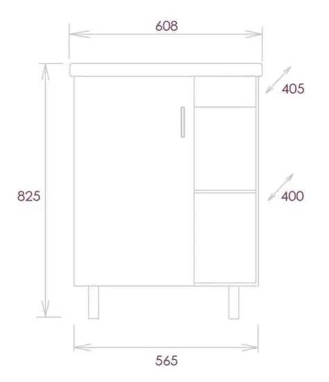 Мебель для ванных комнат Onika Тумба под умывальник Тимбер 60.01 106115 – фото товара