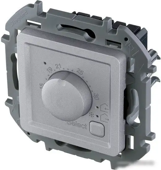 Терморегулятор Legrand Inspiria 673812 (алюминий) - фото товара