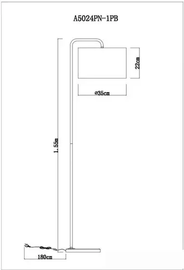 Торшер Freya Rupert A5024PN-1PB – фото товара