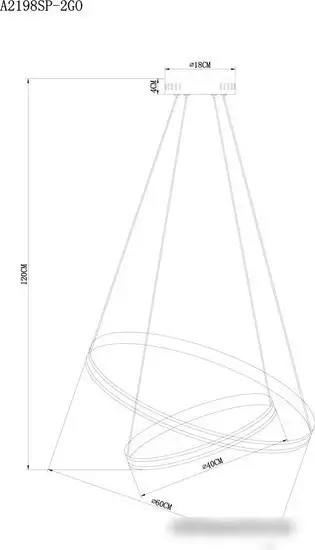Подвесная люстра Arte Lamp Meridiana A2198SP-2GO – фото товара