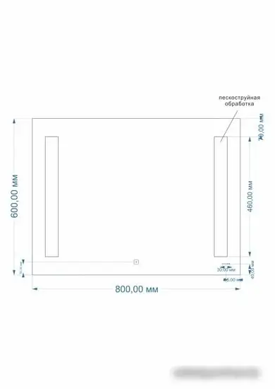 Cersanit Зеркало Led 020 base 80x60 – фото товара