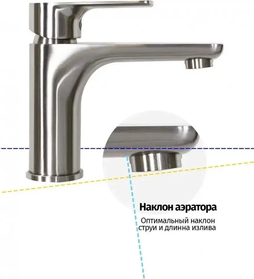 Смеситель Grocenberg GB2009 (никель) - фото товара