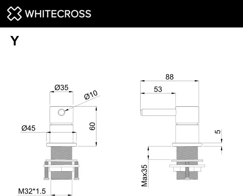 Смеситель Whitecross Y1214GL (золото) - фото товара