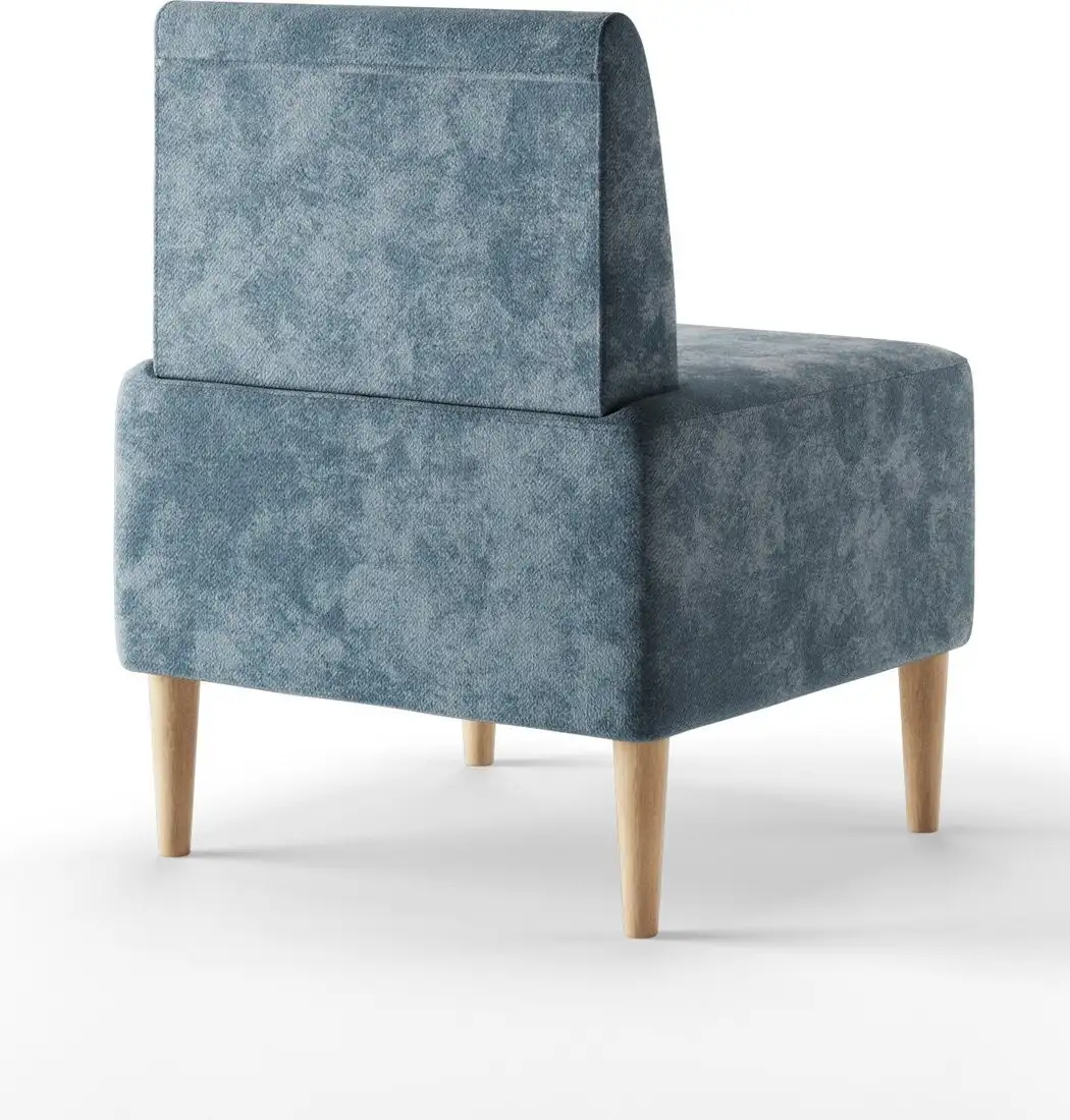 Интерьерное кресло MONOFIX Четт кресло (микровелюр/пыльно-голубой №26)