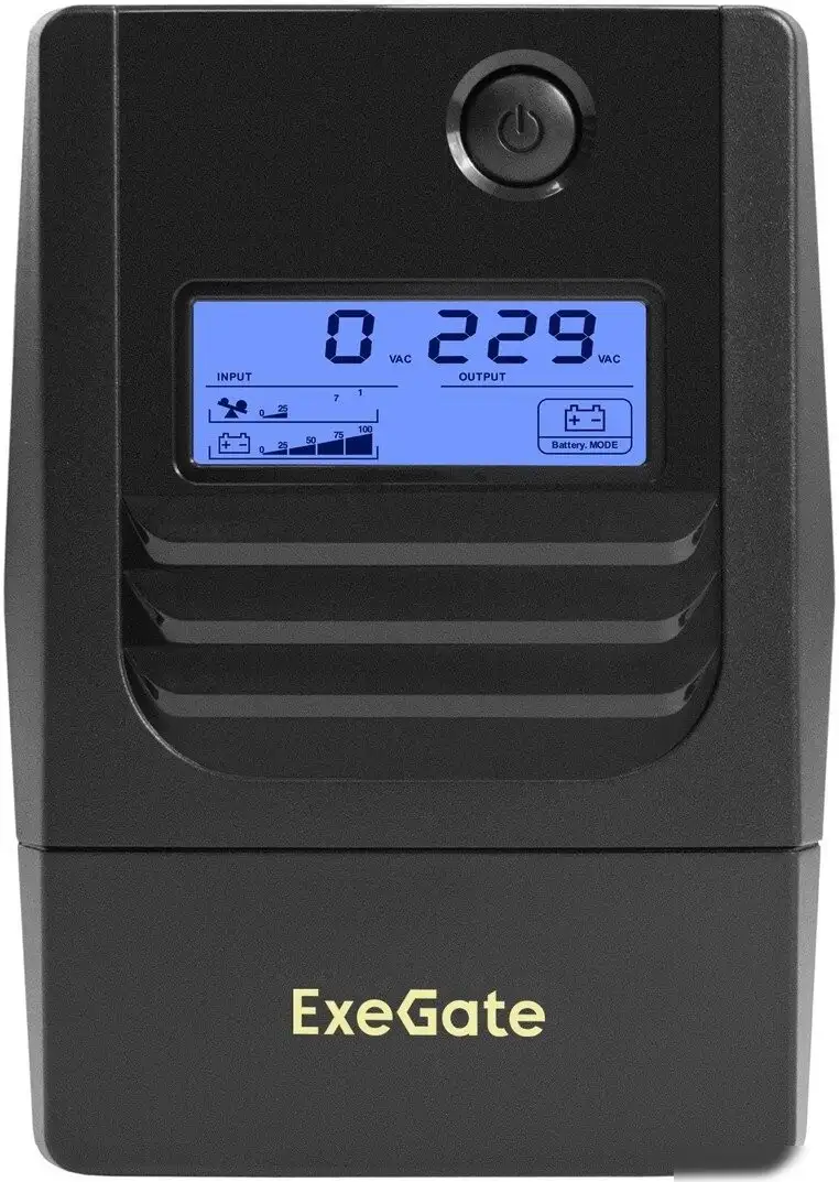 Источник бесперебойного питания ExeGate Smart LB-650.LCD.AVR.2SH.USB – фото товара