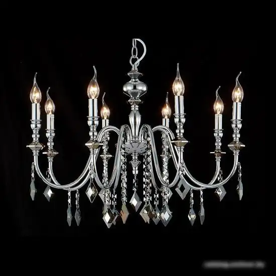Подвесная люстра Crystal Lux Mercedes SP8 Chrome/Smoke – фото товара