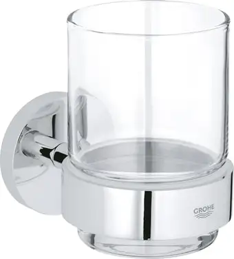 Стакан для зубной щетки и пасты Grohe Essentials 40447001 (хром) – изображение в каталоге